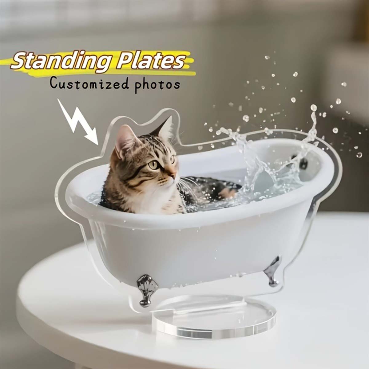Industrial Laser Marker - 2D personalized acrylic photo display stand,