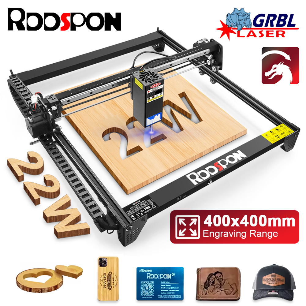 Industrial Laser Engraver For Metal - RDDSPON Laser Engraver 12W 22W Optical