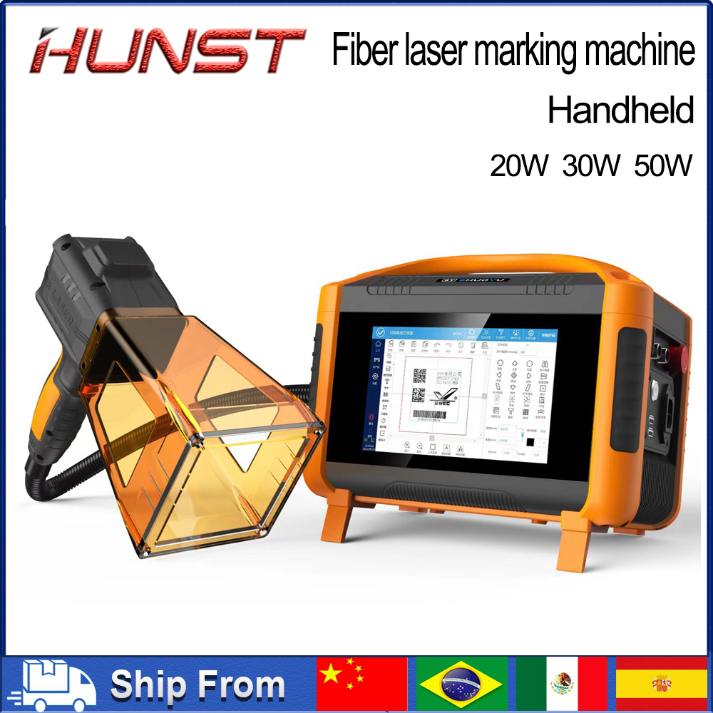 Industrial Laser Printing - HUNST 30W Portable Hand-held Fiber Laser