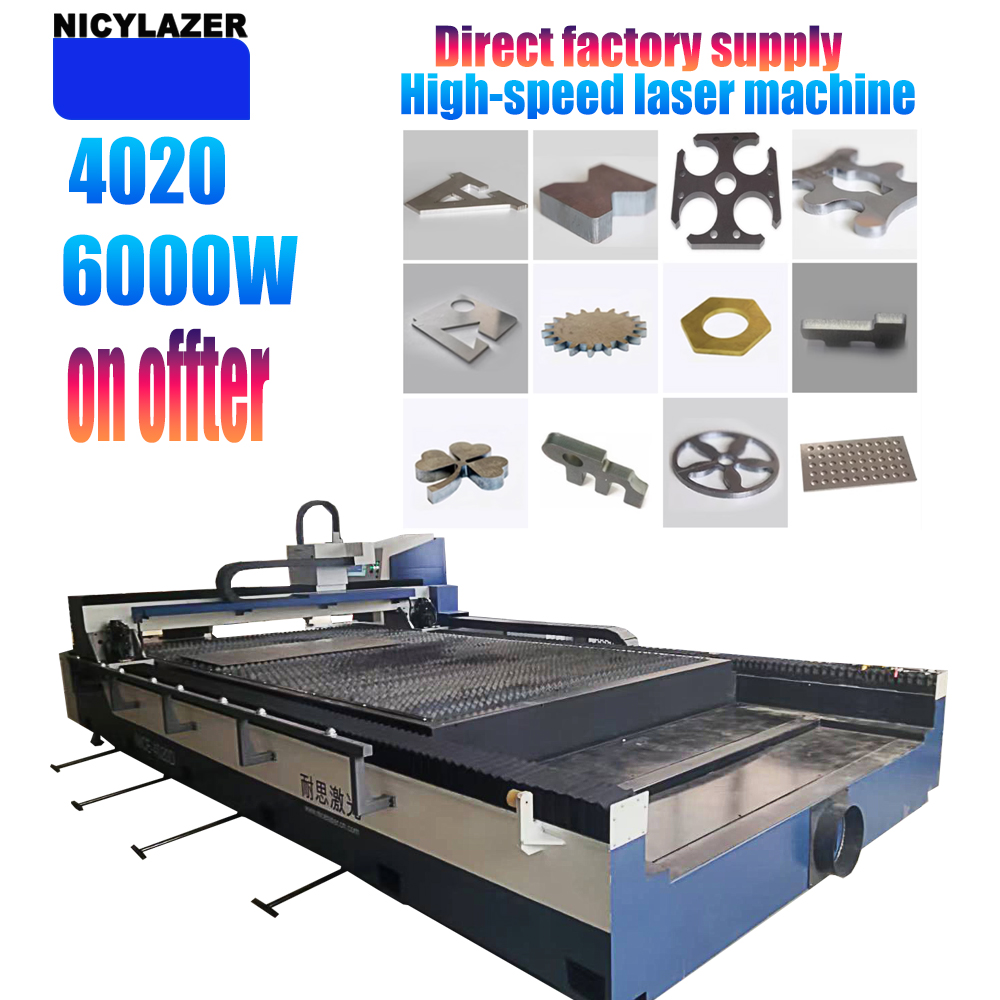 Industrial Laser Metal Cutter - NICYLAZER CNC 6000W 4020 Fiber Laser