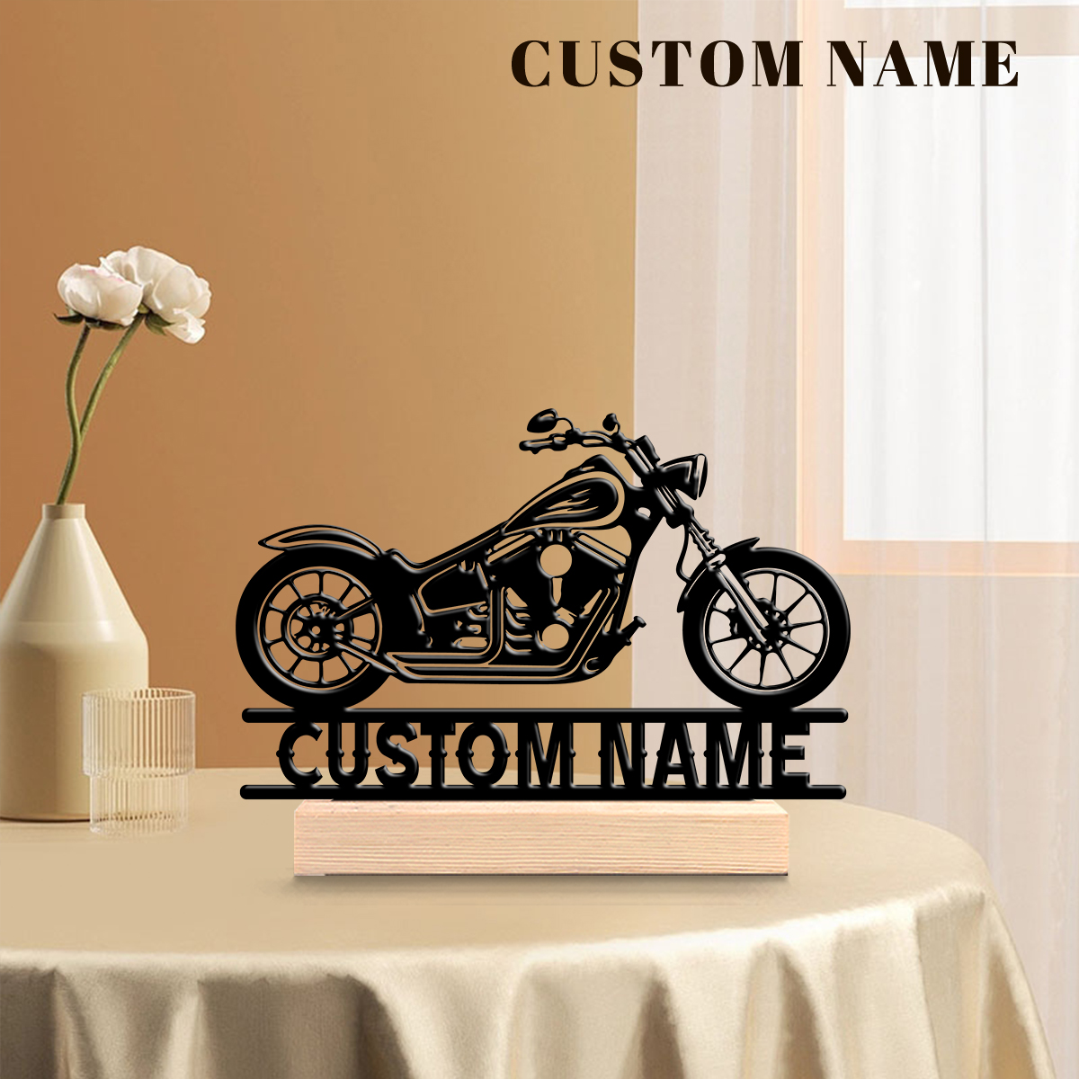 Industrial Laser Marker - 1Pc Csutom Name Road Motorbike Wooden
