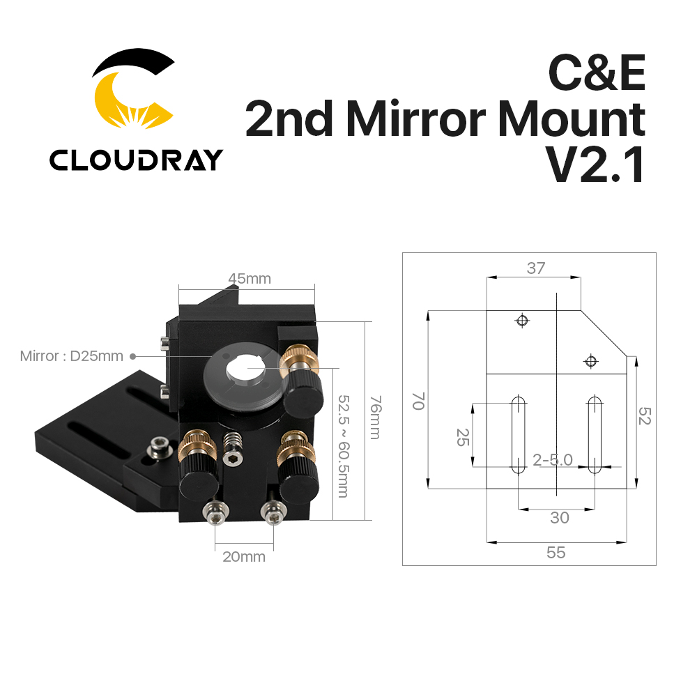 Cloudray CO2 Black Second Lase – Co2 Laser Mirror recenzja i cena