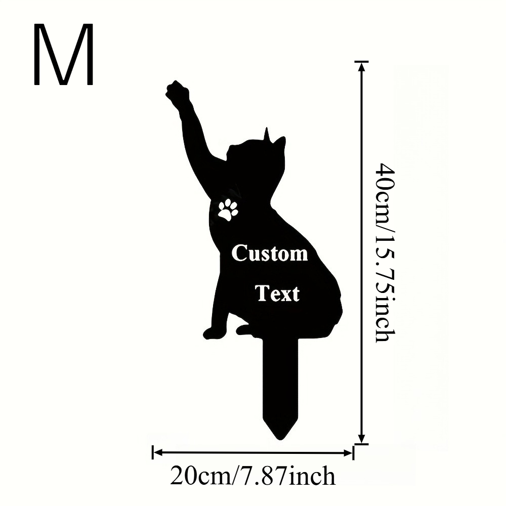 Custom Cat Memorial Stake, Cat – Industrial Laser Marker recenzja i cena