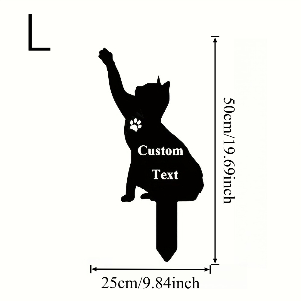 Custom Cat Memorial Stake, Cat – Industrial Laser Marker recenzja i cena