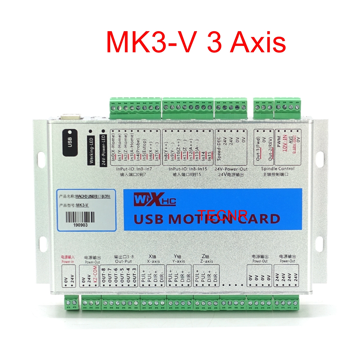 XHC Mach3 MKX-V 3 4 6 axis USB – Breakout Board Mach3 recenzja i cena