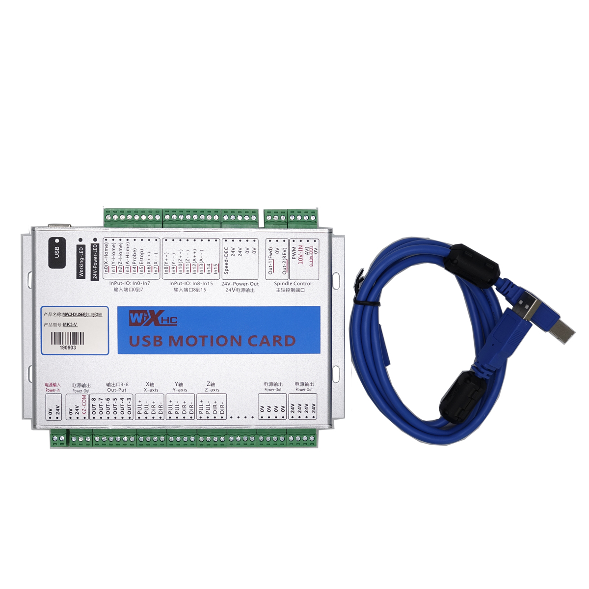 XHC Mach3 MKX-V 3 4 6 axis USB – Breakout Board Mach3 recenzja i cena