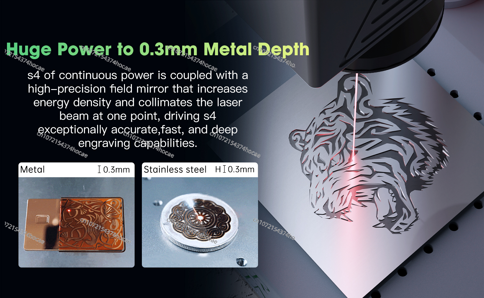 S4 20w portable fiber laser en – Industrial Laser Engraver recenzja i cena