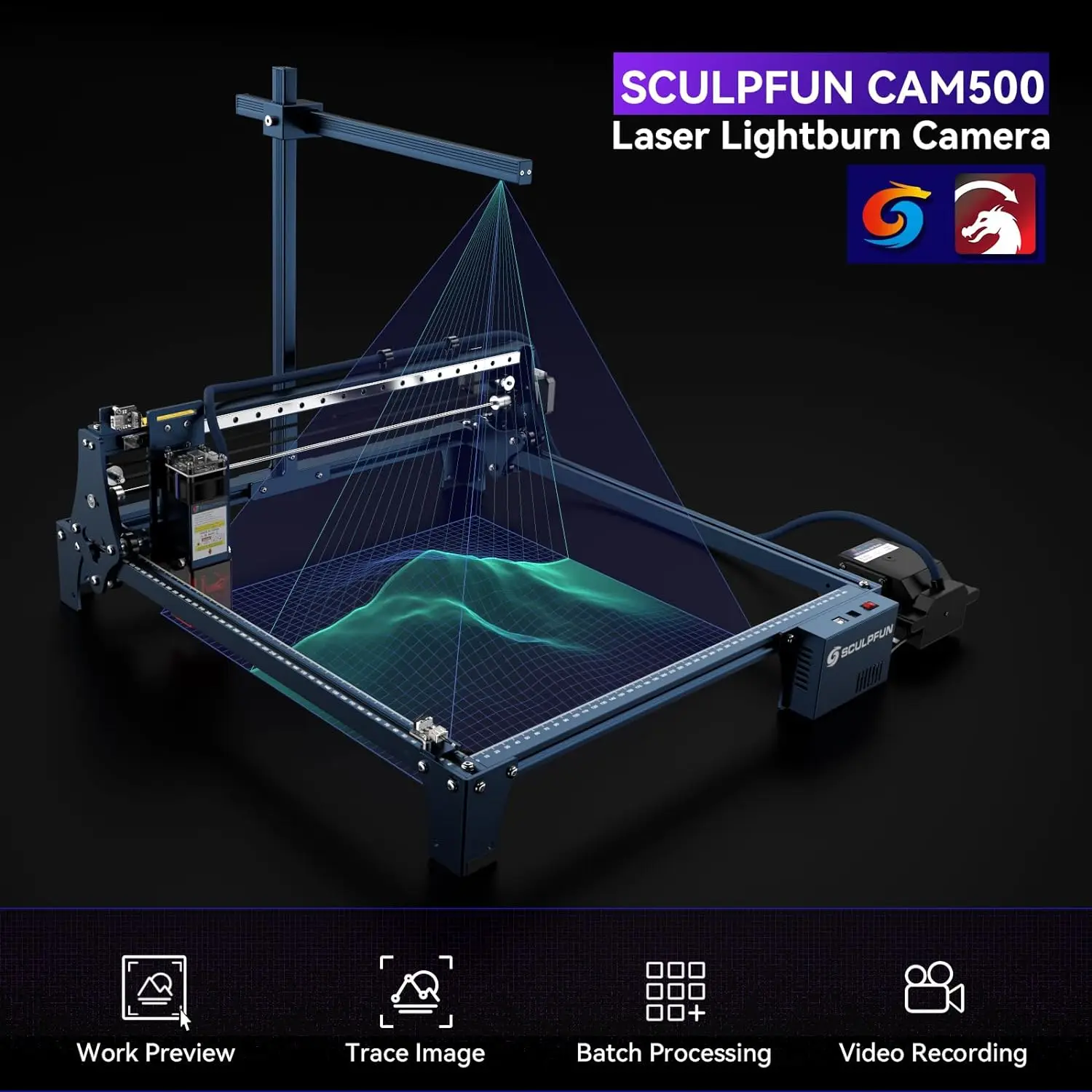 SCULPFUN CAM500 Lightburn Came – Industrial Laser Engraver recenzja i cena