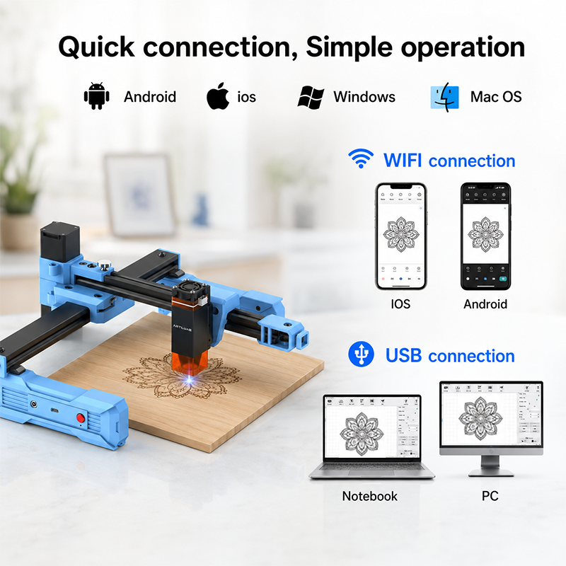 Artilume D2 2.5/6W Foldable La – Industrial Laser Engraver For Metal recenzja i cena