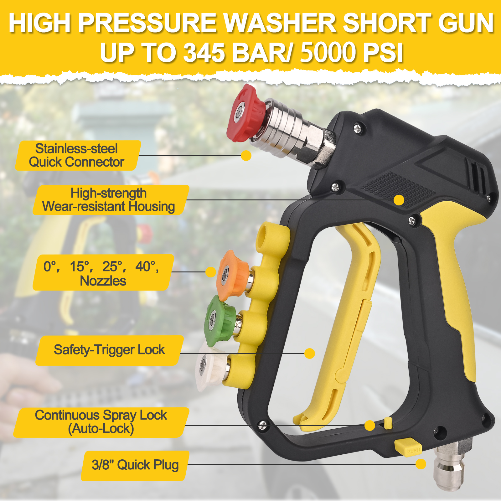 High Pressure Washer Short Spr – Laser Nozzle Ceramic recenzja i cena