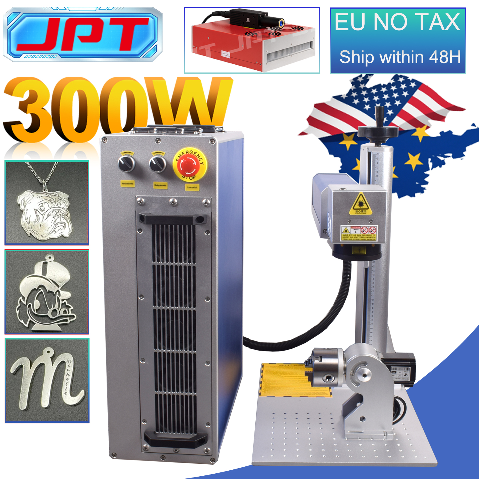 300W Fiber Laser Marking Machi – Industrial Laser Engraver For Metal recenzja i cena