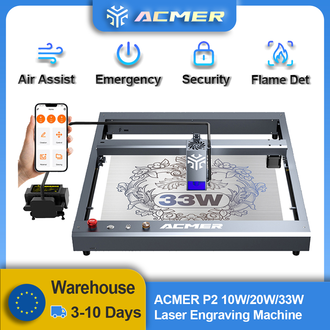 ACMER P2 Laser Engraver 33W 20 – Industrial Laser Engraver recenzja i cena