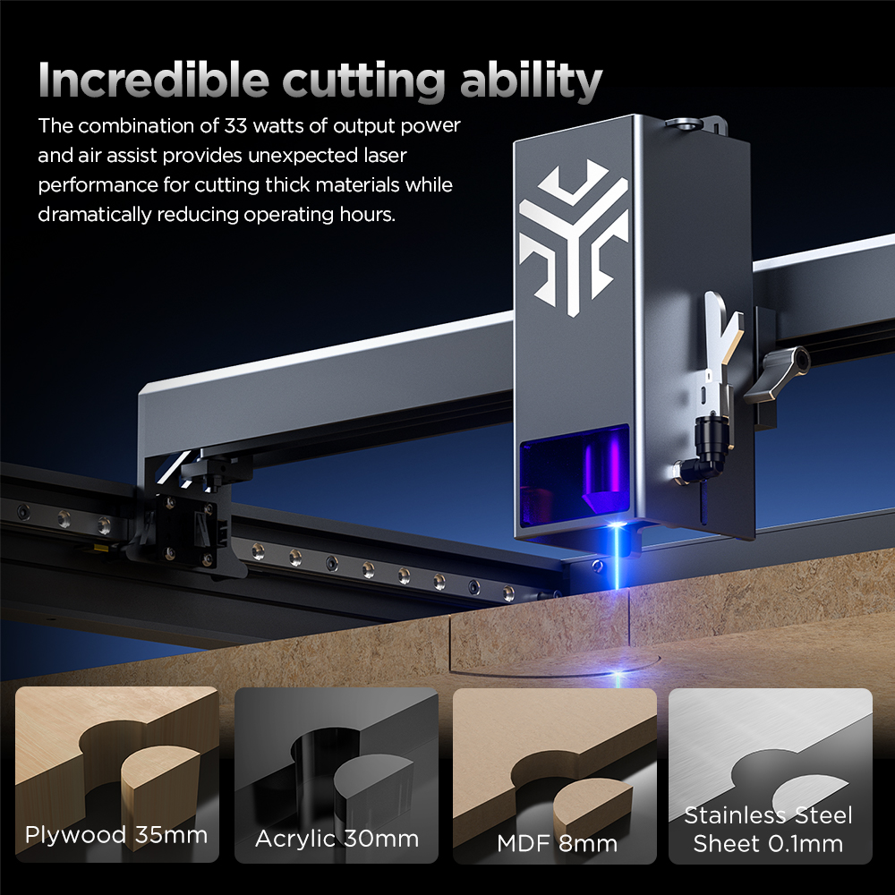 ACMER P2 Laser Engraver 33W 20 – Industrial Laser Engraver recenzja i cena