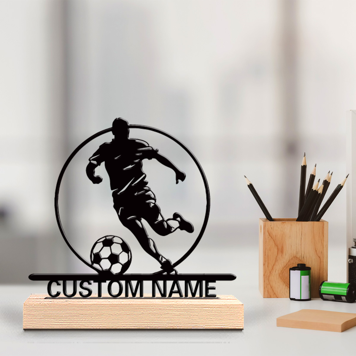 Custom Soccer Player Metal Sta – Industrial Laser Marker recenzja i cena