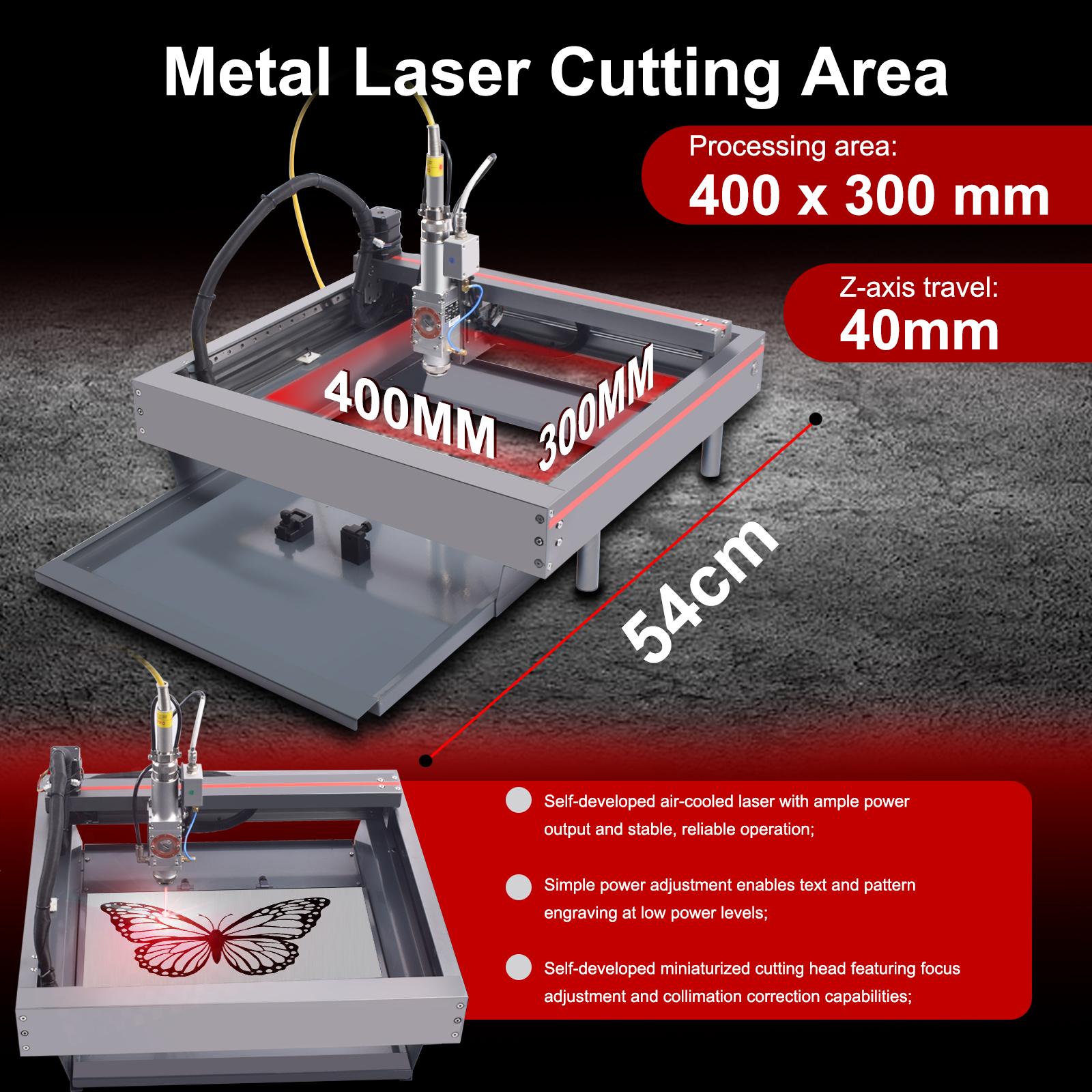 [EU/US] Desktop 220V 50Hz Lase – Industrial Laser Metal Cutting Machine recenzja i cena