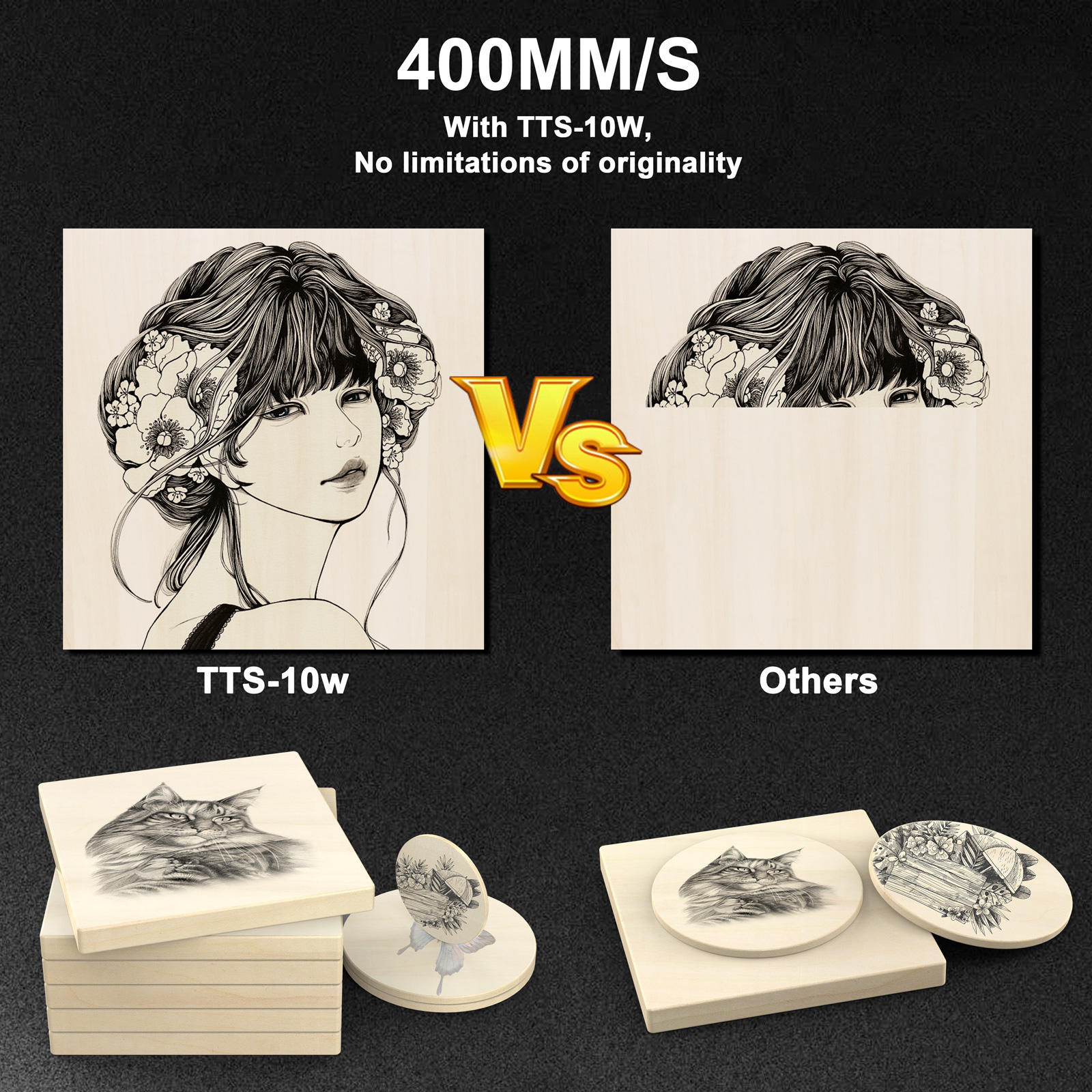 TWOTREES TTS-10 Pro Laser Engr – Industrial Laser Engraver For Metal recenzja i cena