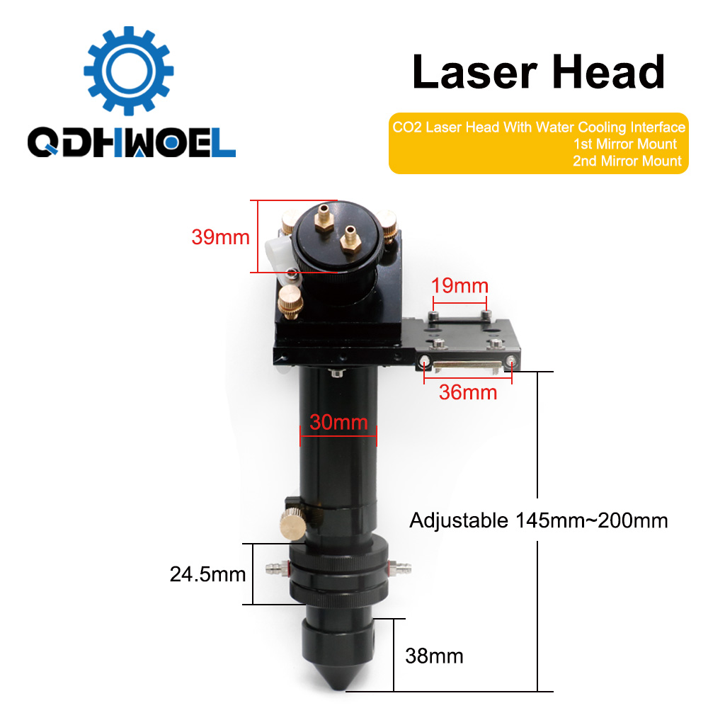QDHWOEL Water Cooling CO2 Lase – Co2 Laser Mirror recenzja i cena